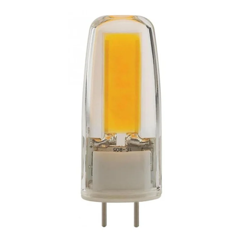Energy - Efficient Industrial Lighting for Cost - SavingsT4 Mini LED Bulb, 4 Watts, 480 Lumens, 3000K, G8 Base, Clear Finish Energy - Efficient Industrial Lighting for Cost - SavingsT4 Mini LED Bulb, 4 Watts, 480 Lumens, 3000K, G8 Base, Clear Finish