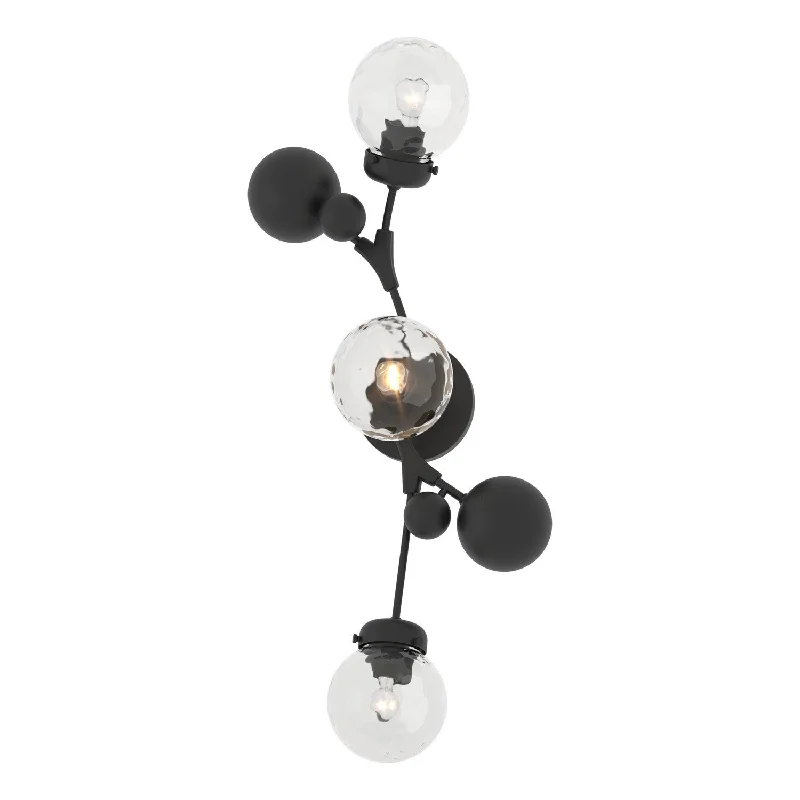 Dimmable Industrial Lighting for Ambiance ControlSprig Three Light Wall Sconce