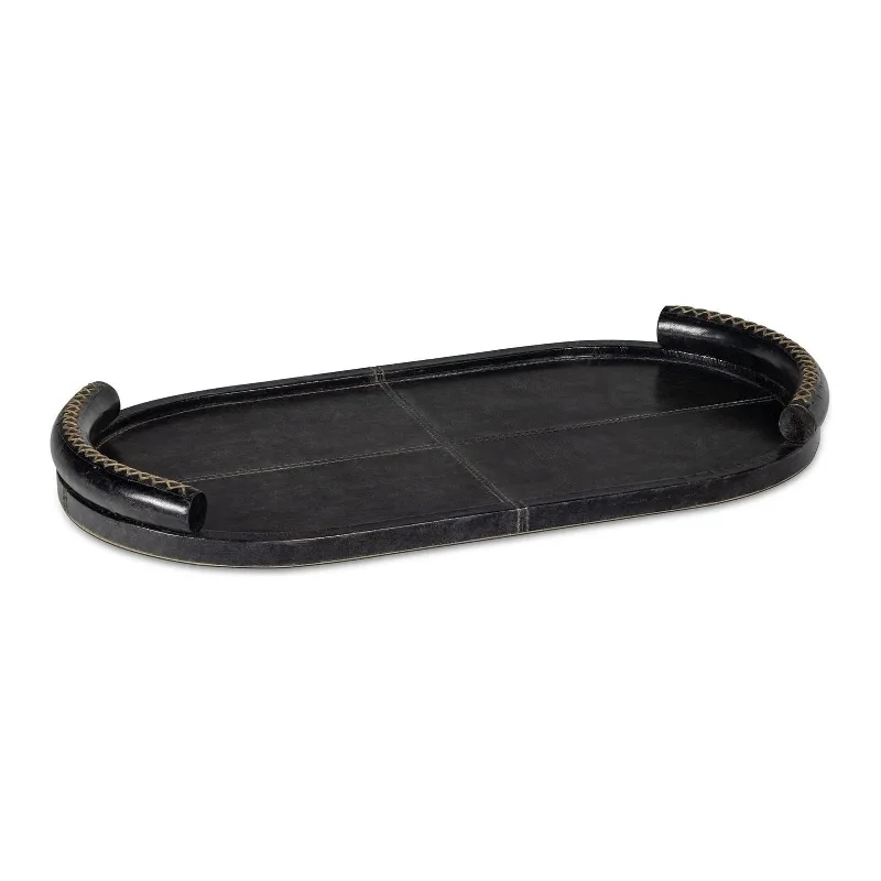 Track lighting for accentuating artworksForte Leather Oval Tray