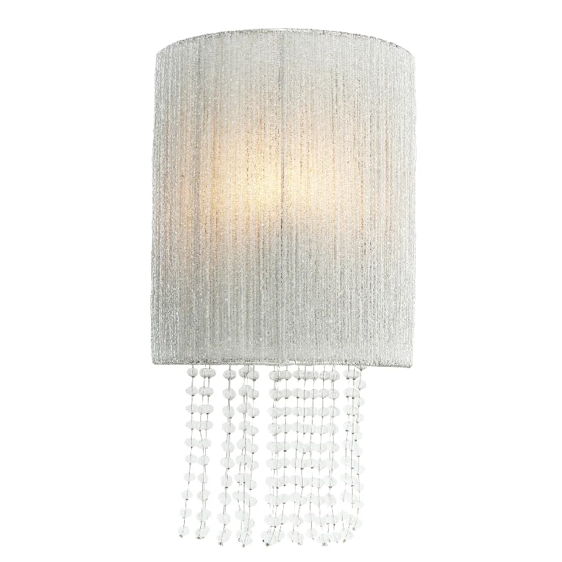 Industrial Lighting for Food Processing FactoriesCrystal Reign Wall Sconce Silver Finish Industrial Lighting for Food Processing FactoriesCrystal Reign Wall Sconce Silver Finish