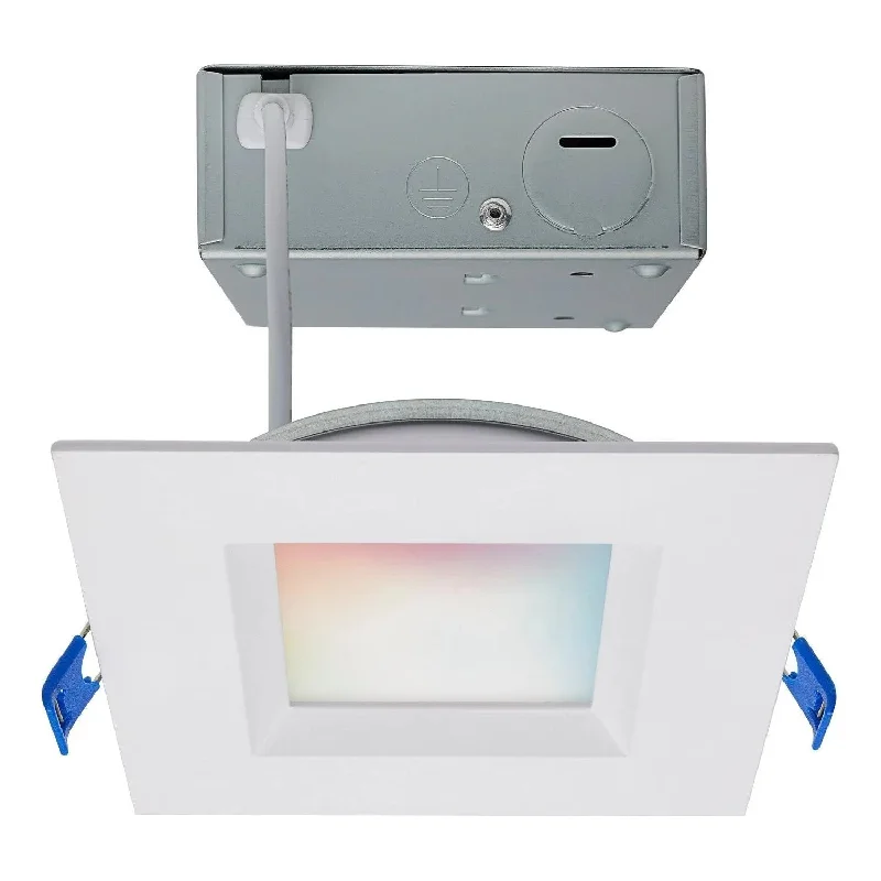Low - voltage track lighting for safetyStarfish WiFi - 9 Watt Square - LED Direct Wire - Low Profile Regress Baffle Downlight Low - voltage track lighting for safetyStarfish WiFi - 9 Watt Square - LED Direct Wire - Low Profile Regress Baffle Downlight