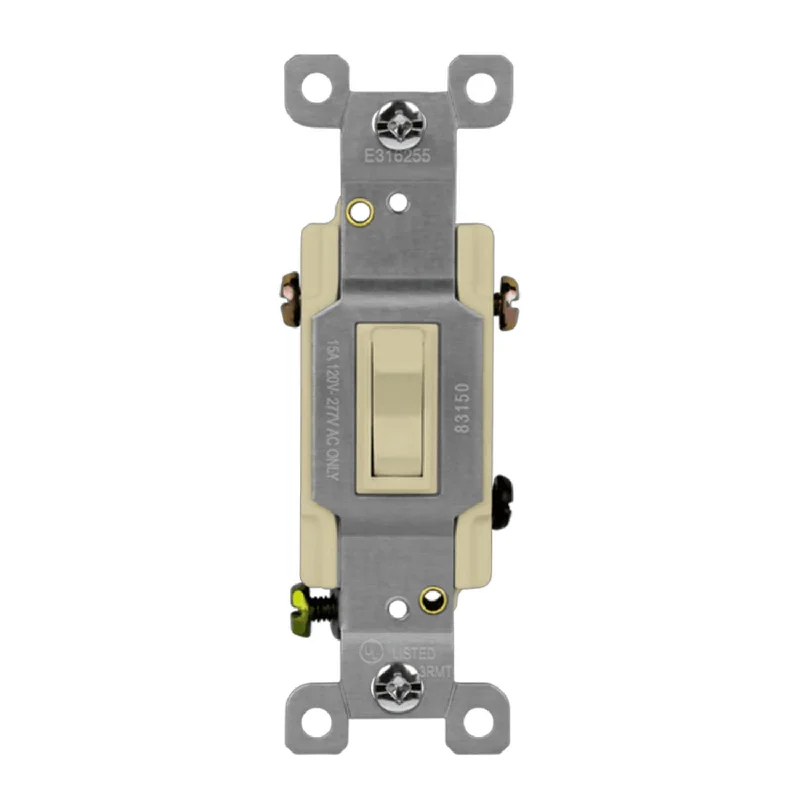 Shock - Resistant Industrial Lighting for Vibrating Machinery Areas3-Way Toggle Light Switch Ivory Shock - Resistant Industrial Lighting for Vibrating Machinery Areas3-Way Toggle Light Switch Ivory