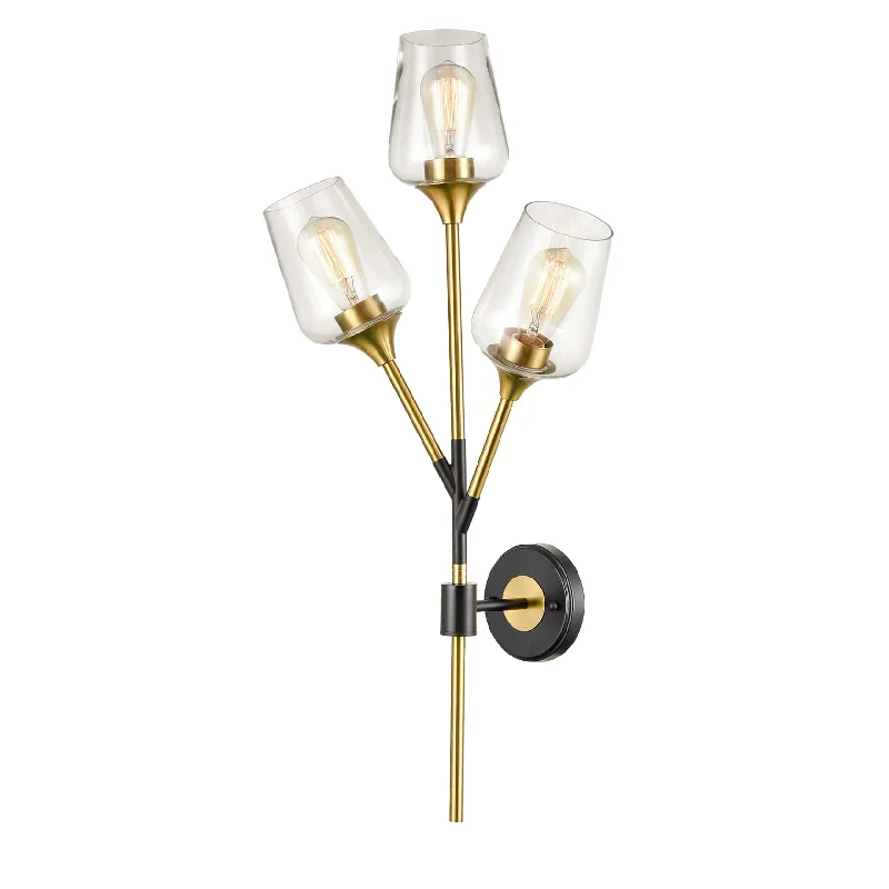 Industrial Lighting with High CRI (Color Rendering Index) for True Color PerceptionModern Clear Glass Wall Sconces Brass Bathroom Vanity Lighting Industrial Lighting with High CRI (Color Rendering Index) for True Color PerceptionModern Clear Glass Wall Sconces Brass Bathroom Vanity Lighting