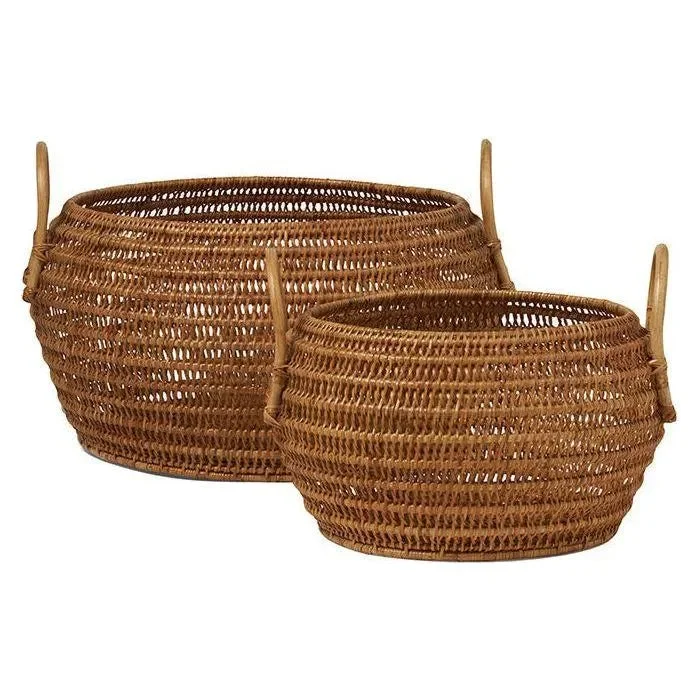 Track lighting with a minimalist track designAneta Natural Rattan Baskets Set/2