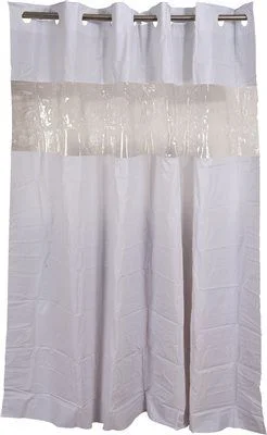 Track lighting for small apartmentsHookless Shower Curtain With Clear Window White