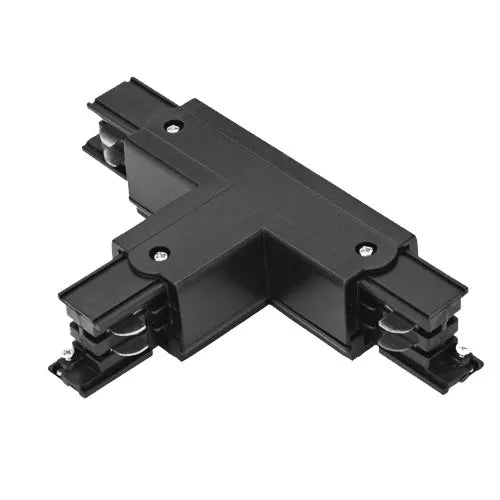 Modern track lighting with LED bulbsRailsysteem T-splitsing connector