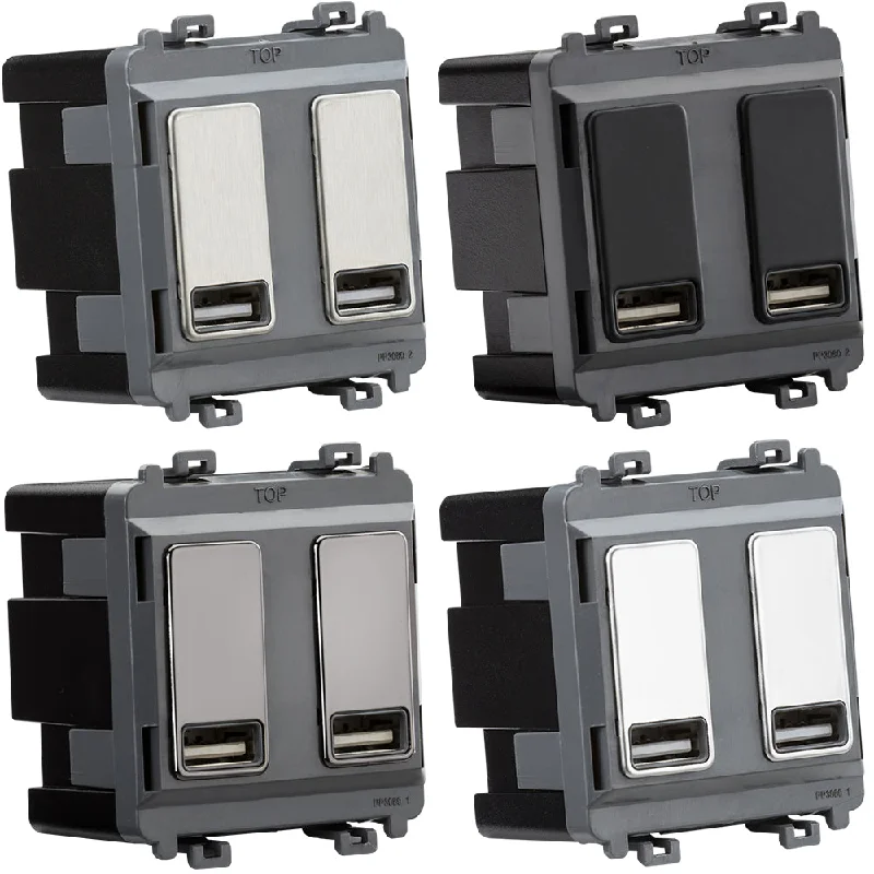 Track lighting for rental propertiesKnightsbridge Dual USB Charger Module (2 x Grid Positions) 5V 2.4A (Shared) Track lighting for rental propertiesKnightsbridge Dual USB Charger Module (2 x Grid Positions) 5V 2.4A (Shared)