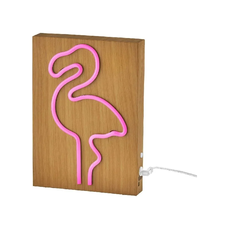 Track lighting for replacing old fluorescent fixturesNeon Flamingo LED Table/Wall Lamp