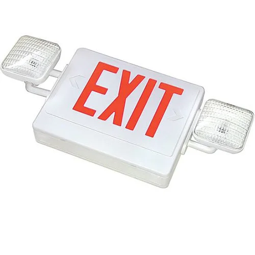 White track lighting for a clean lookAdvantage Environmental Lighting XEM8UBAA - BAA Compliant LED Exit & Incandescent Emergency Combo White track lighting for a clean lookAdvantage Environmental Lighting XEM8UBAA - BAA Compliant LED Exit & Incandescent Emergency Combo