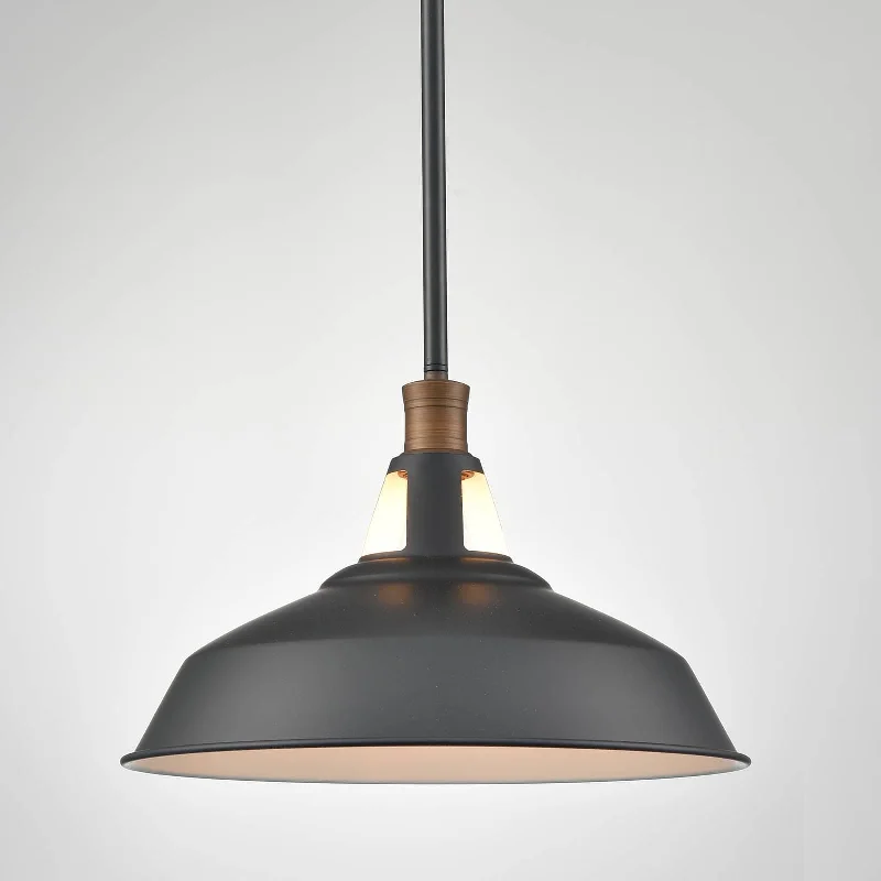 Durable Industrial Lighting for Harsh EnvironmentsIndustrial Black Barn Pendant Light Rod Adjustable Kitchen Lighting Durable Industrial Lighting for Harsh EnvironmentsIndustrial Black Barn Pendant Light Rod Adjustable Kitchen Lighting