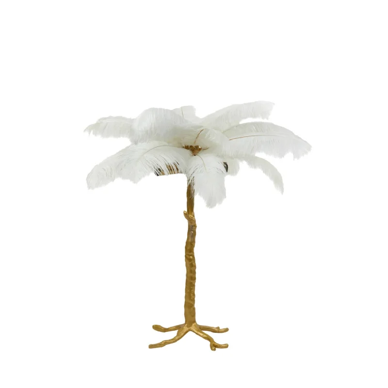 Track lighting with colored glass accentsFeather Table Lamp