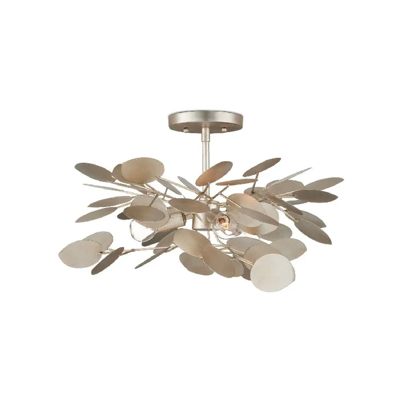 Track lighting with clear glass shadesLunaria Semi-Flush Mount