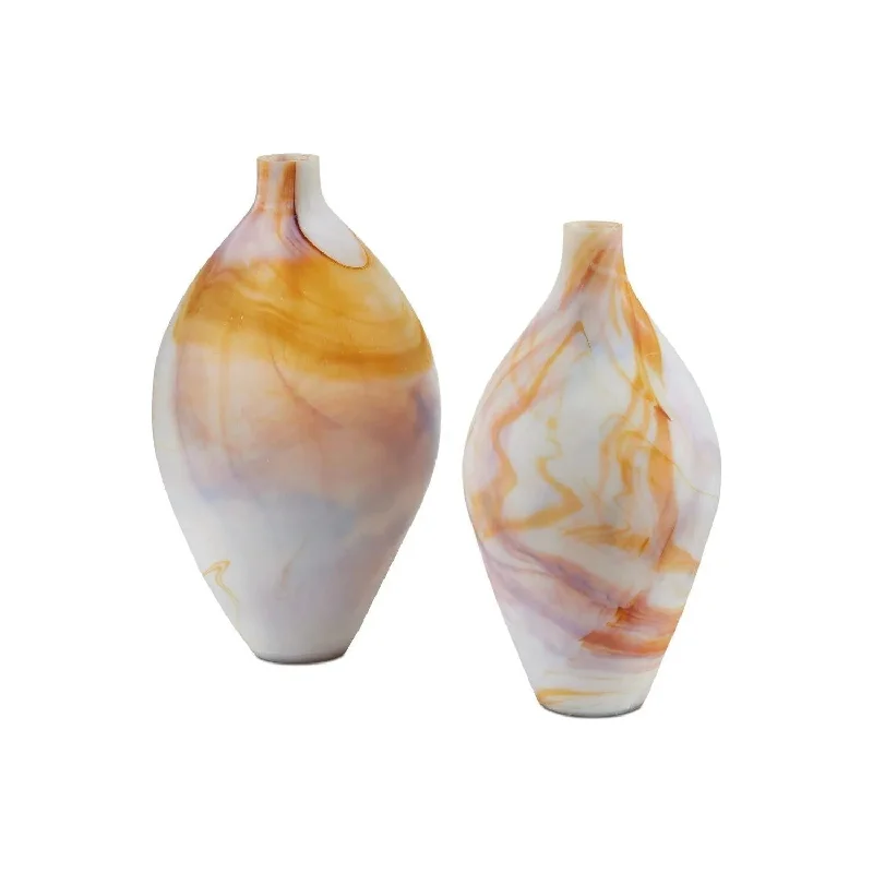 Track lighting with swivel heads for precise aimingGobi Vase Set of 2