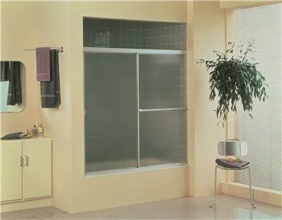 Track lighting for creating a focal pointSterling Standard Sliding Bathtub Door' 56-1/8 In.' Silver Track lighting for creating a focal pointSterling Standard Sliding Bathtub Door' 56-1/8 In.' Silver