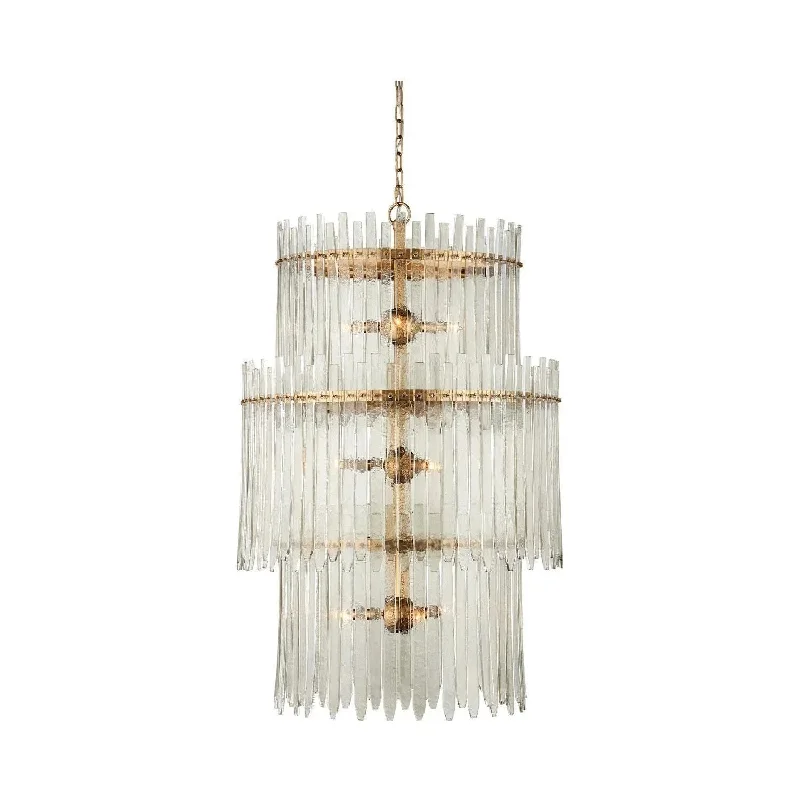Modern track lighting with LED bulbsElectra 3-Tier Chandelier