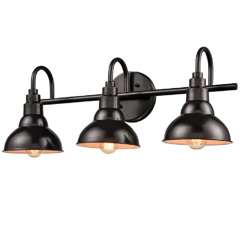 Industrial Ceiling - Mounted Lighting for Assembly PlantsFarmhouse Bath Vanity Wall Light 3-Light Barn Sconce Oil Rubbed Bronze Industrial Ceiling - Mounted Lighting for Assembly PlantsFarmhouse Bath Vanity Wall Light 3-Light Barn Sconce Oil Rubbed Bronze
