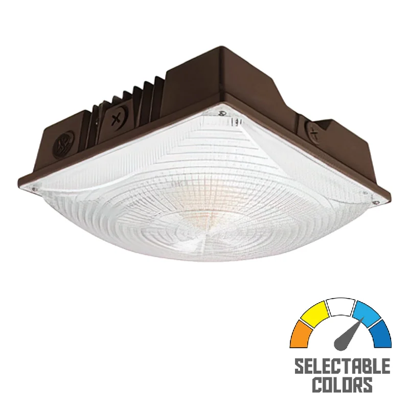 Industrial Lighting for Textile MillsLED Canopy Light, 75 Watts, 9375 Lumens, 30K/40K/50K, 120-277V