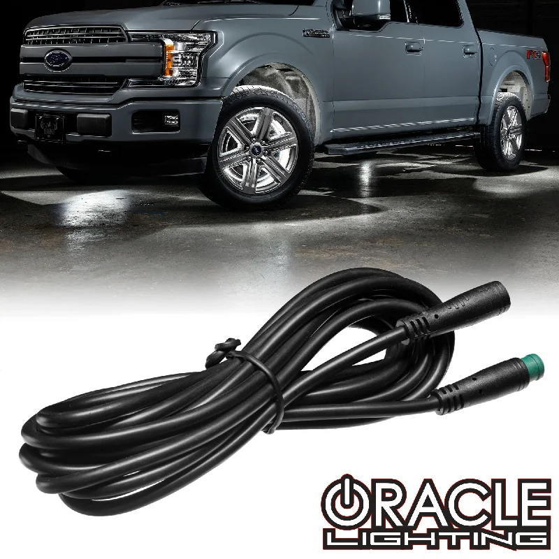 Track lighting with colored glass accentsORACLE Lighting 10ft ColorSHIFT RGB+W Rock Light & Wheel Ring Extension Cable