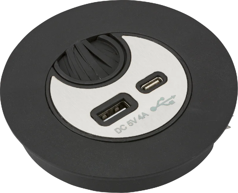 Rustic track lighting for farmhouse decorKnightsbridge Desk Mount USB Charger