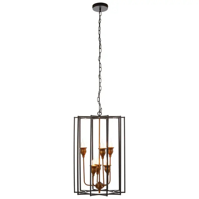 Outdoor - rated track lighting for patiosHounslow 6 Bulb Pendant Lamp