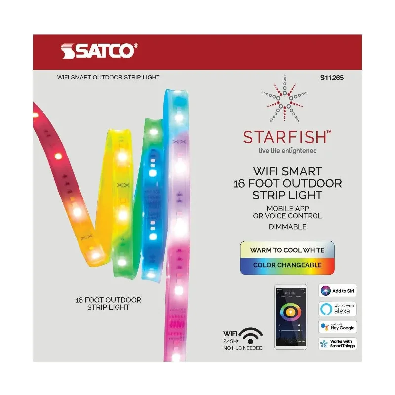 Energy - efficient track lighting fixturesStarfish Smart LED Strip Light - 16ft