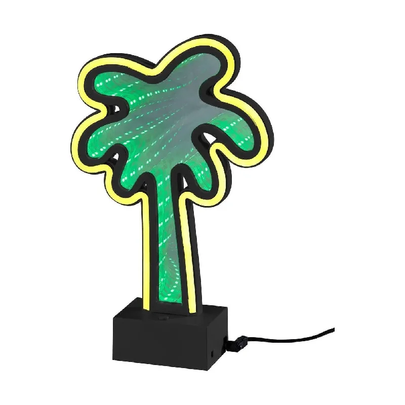 Track lighting for accentuating artworksInfinity Neon Palm Tree