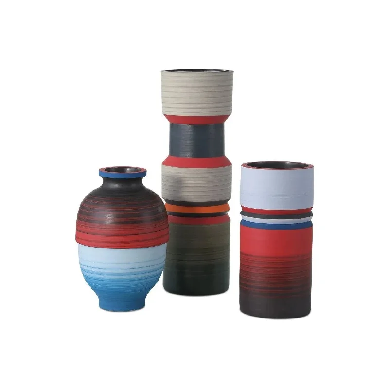 Industrial - style track lighting for loftsHappy 80's Vase Set of 3