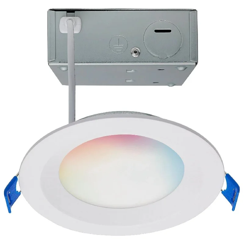 Smart track lighting with voice controlStarfish WiFi - 9 Watt Round - LED Direct Wire - Low Profile Regress Baffle Downlight Smart track lighting with voice controlStarfish WiFi - 9 Watt Round - LED Direct Wire - Low Profile Regress Baffle Downlight