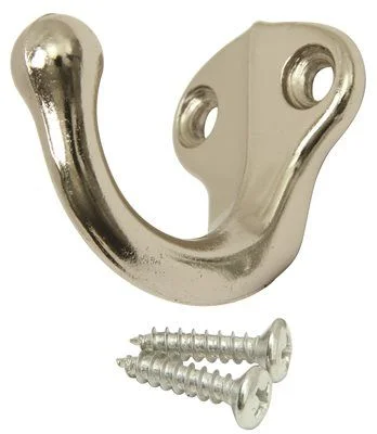Track lighting for high - ceiling spacesIves Wardrobe Hook' Bright Nickel