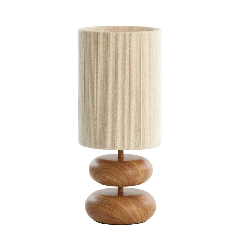 Wireless track lighting for easy installationDanialo Table Lamp- Cream/ Brown Finishes Wireless track lighting for easy installationDanialo Table Lamp- Cream/ Brown Finishes