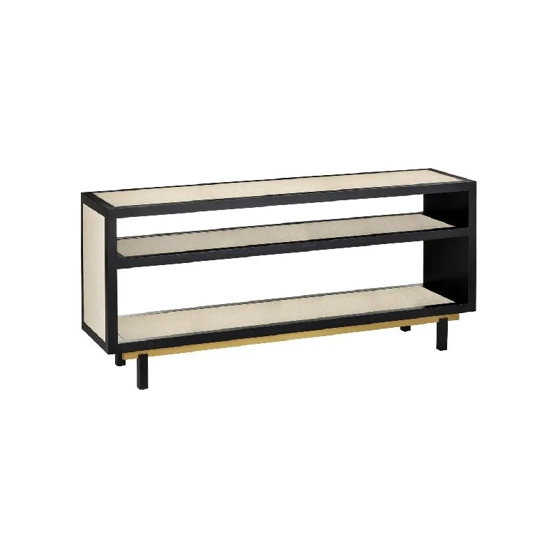 Track lighting with colored glass accentsDeanna Console Table