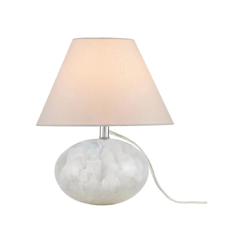 Track lighting with clear glass shadesOdette Table Lamp