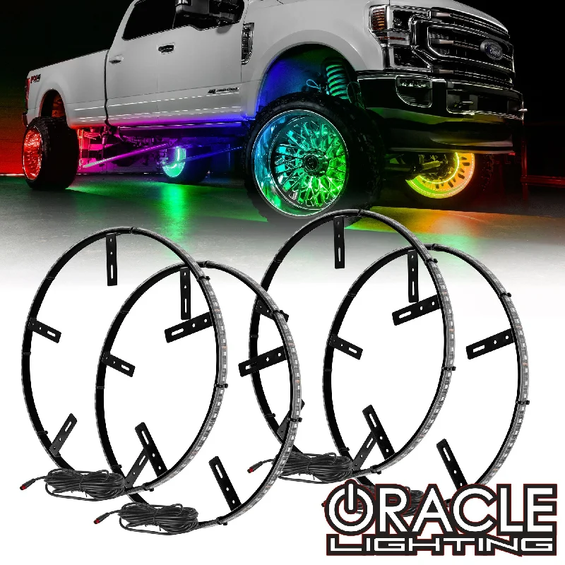 Track lighting for creating a moody atmosphereORACLE Lighting LED Illuminated Wheel Rings - Dynamic ColorSHIFT Track lighting for creating a moody atmosphereORACLE Lighting LED Illuminated Wheel Rings - Dynamic ColorSHIFT