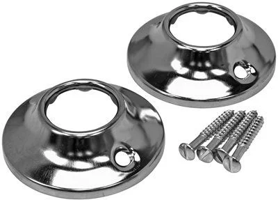 Track lighting with a brushed nickel finishShower Rod Flange' Chrome Plated With Screws Track lighting with a brushed nickel finishShower Rod Flange' Chrome Plated With Screws