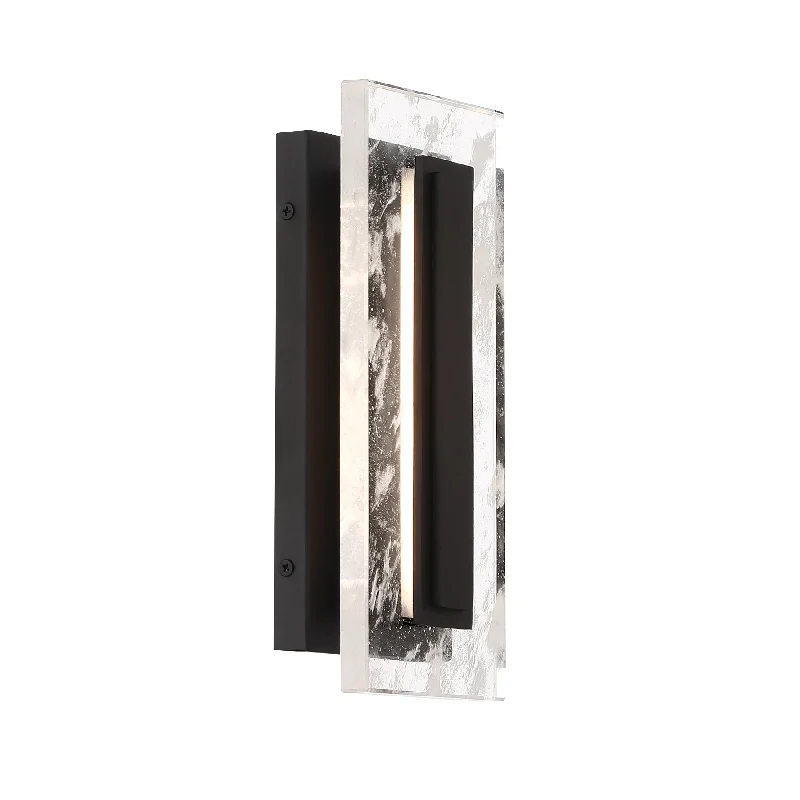 Industrial Lighting for Printing Press FacilitiesTemecula LED Outdoor Wall Sconce Black Finish