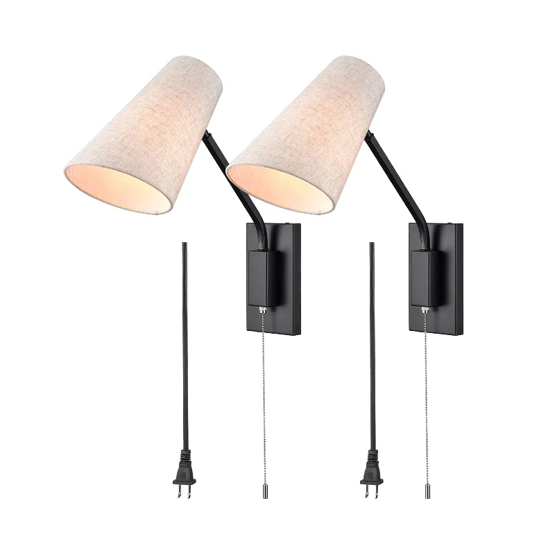 Industrial Lighting for Printing Press FacilitiesModern Plug-in Wall Light Black Swing Arm Wall Lamp Industrial Lighting for Printing Press FacilitiesModern Plug-in Wall Light Black Swing Arm Wall Lamp