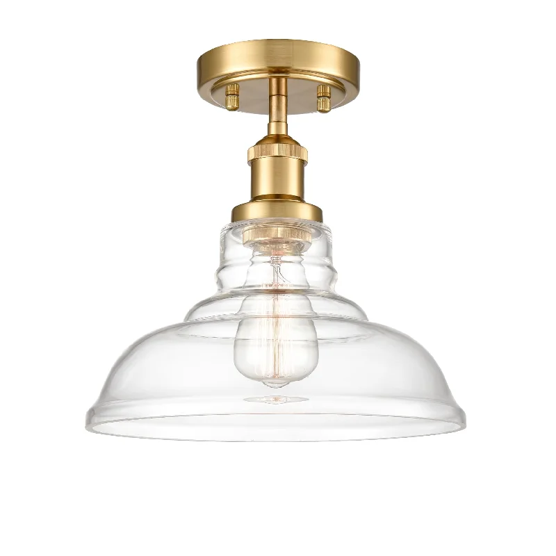 Industrial Task Lighting for Precision WorkstationsBrass Modern Glass Ceiling Light Dome Shade Kitchen Lamp