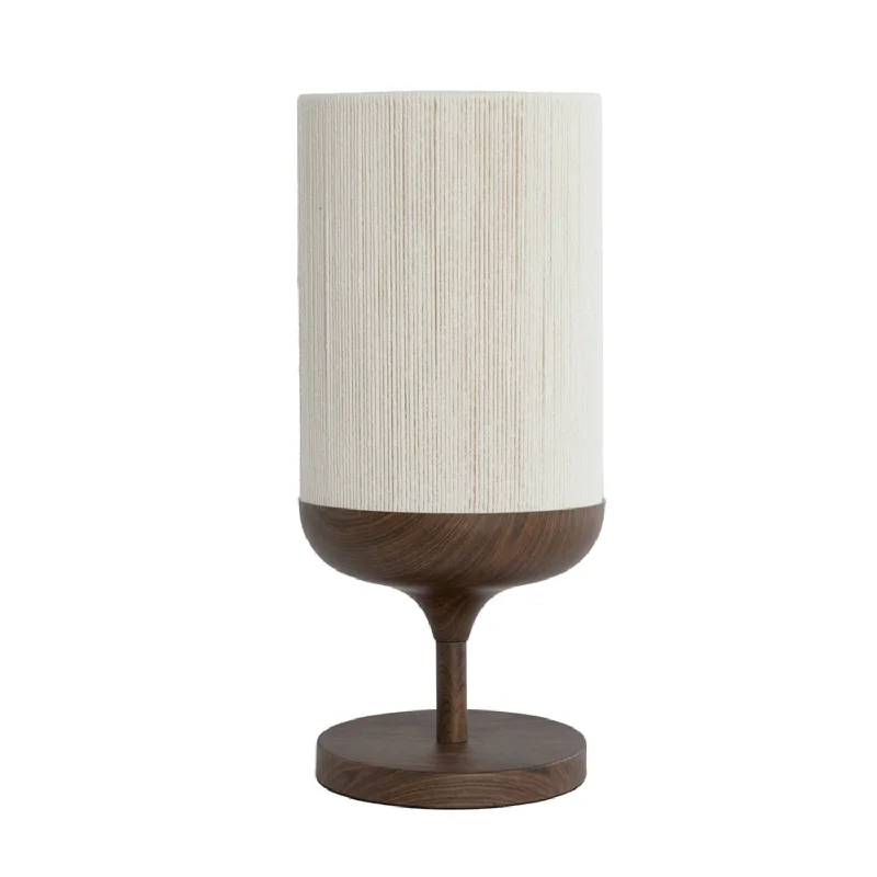 Track lighting for illuminating dining tablesDania Table Lamp- Wood Print Brown+Rope Cream Track lighting for illuminating dining tablesDania Table Lamp- Wood Print Brown+Rope Cream