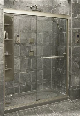 Track lighting with a sleek profileKohler Fluence Sliding Bath Door With 3/8 In. Thick Crystal Clear Glass' Brushed Nickel Track lighting with a sleek profileKohler Fluence Sliding Bath Door With 3/8 In. Thick Crystal Clear Glass' Brushed Nickel