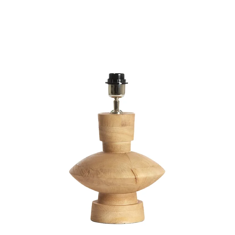 Track lighting for adding a touch of eleganceFiera Wooden Table Lamp Base Only