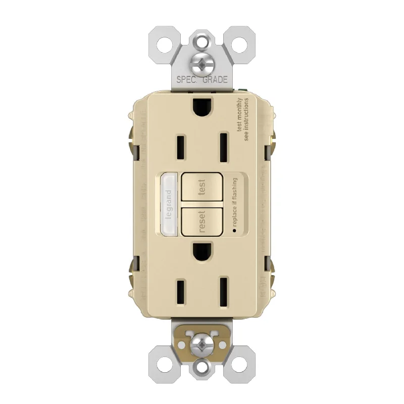 Industrial Area Lighting for Large Open Spacesradiant Tamper-Resistant 15A GFCI Receptacle with Night Light, Ivory Industrial Area Lighting for Large Open Spacesradiant Tamper-Resistant 15A GFCI Receptacle with Night Light, Ivory