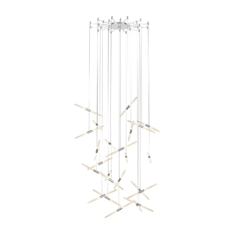 Track lighting for enhancing the architectureBallet 24-Light Swag LED Pendant (with 20' Cords) Track lighting for enhancing the architectureBallet 24-Light Swag LED Pendant (with 20' Cords)