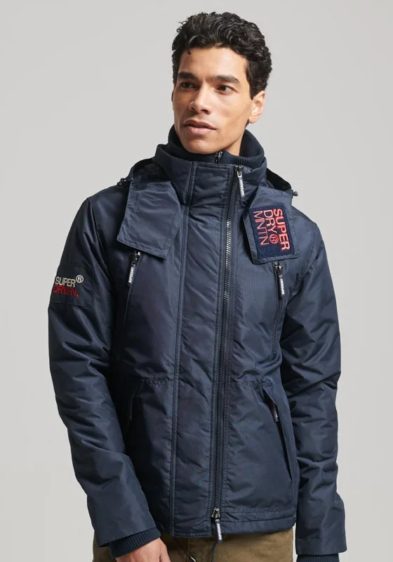 Superdry Mountain Windcheater Jacket, Nordic Chrome Navy