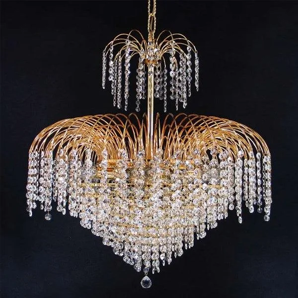 Chandeliers with Colored Glass for a Splash of ColorChandeliers with Colored Glass for a Splash of ColorAsfour Crystal 13Lt Chandelier in Chrome or Gold