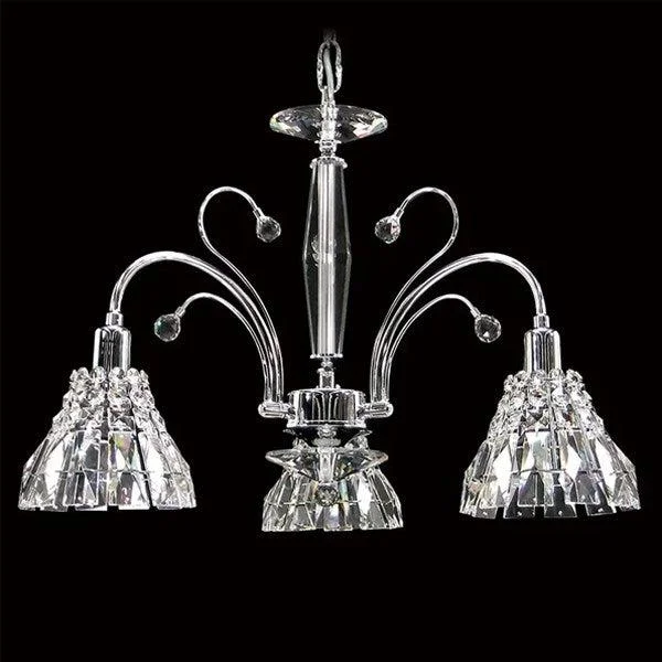 Mid - Century Modern Chandeliers for Vintage AppealMid - Century Modern Chandeliers for Vintage AppealAsfour Crystal 3Lt Chandelier in Chrome or Gold