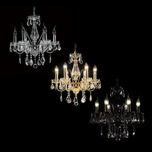 Traditional Brass Chandeliers for Classic InteriorsTraditional Brass Chandeliers for Classic InteriorsAsfour Crystal 6Lt Chandelier in Chrome, Gold or Black