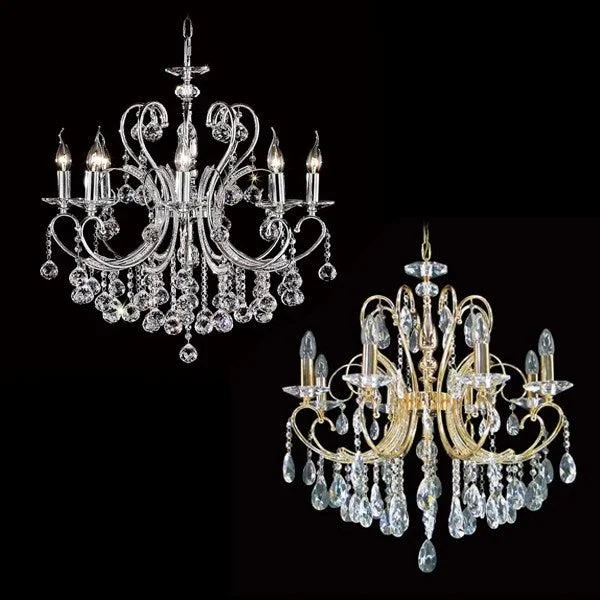 Chandeliers for Living Rooms to Create a Focal PointChandeliers for Living Rooms to Create a Focal PointAsfour Crystal 8Lt Chandelier in Chrome or Gold