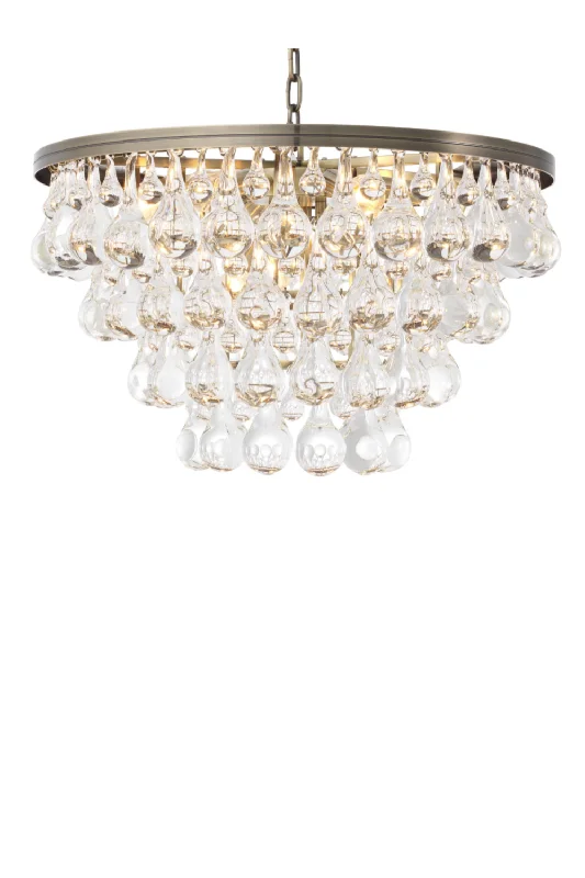 Ceiling - Mounted Chandeliers for Standard CeilingsCeiling - Mounted Chandeliers for Standard CeilingsBrass Glass Drop Chandelier | Eichholtz Bolzano
