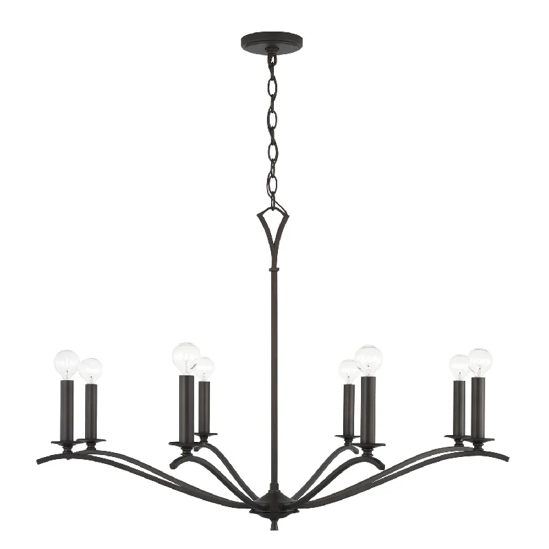 Chandeliers with Metal Frames in Silver FinishChandeliers with Metal Frames in Silver FinishCapital Jaymes 442881OB Chandelier Light - Old Bronze