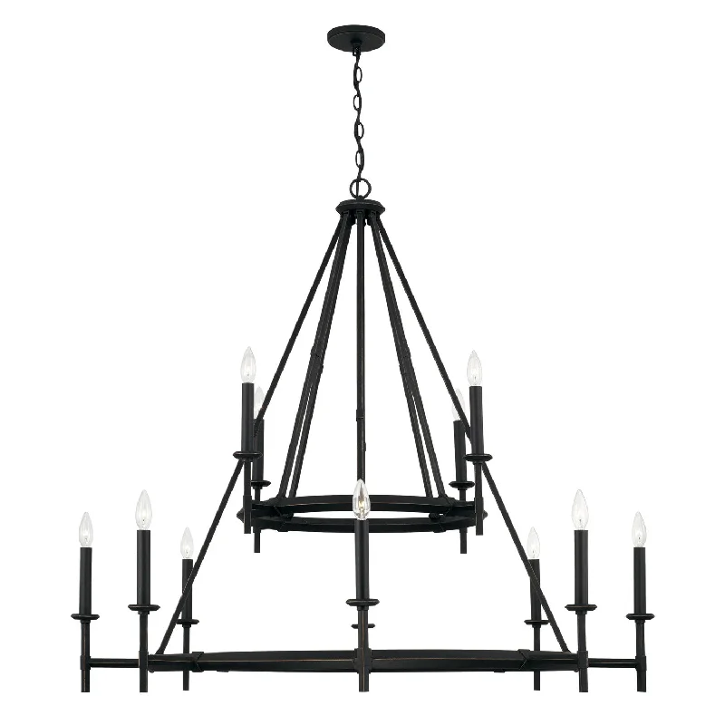 Modern Crystal Chandeliers for Contemporary HomesModern Crystal Chandeliers for Contemporary HomesCapital Ogden 445201IH Chandelier Light - Brushed Black Iron